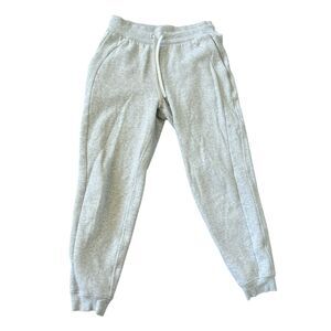 Lululemon Jogger Sweatpants Grey Womens Size 6 Drawstring Pockets Workout Pants